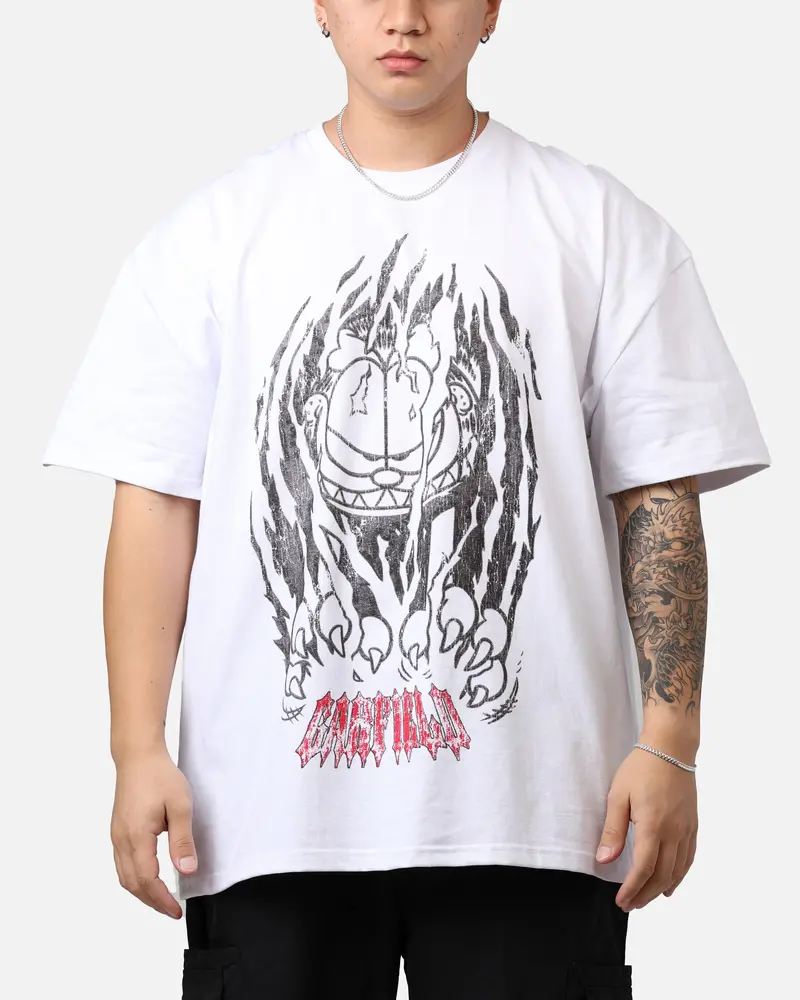 Vintage 73Studio X Garfield Claws T-Shirt White 1