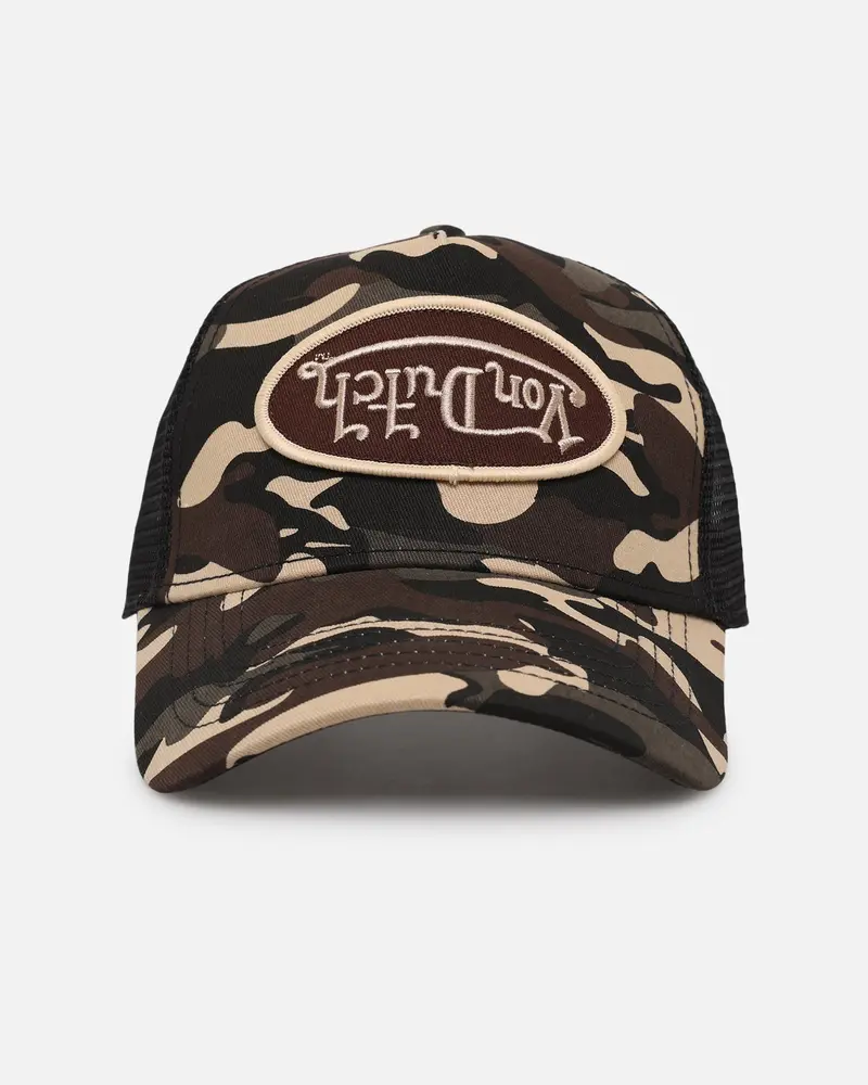 Von Dutch Brown Rambo Camo Trucker Snapback Brown Camo 1