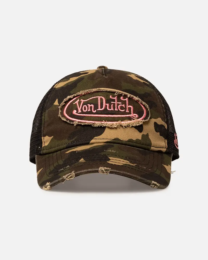 Von Dutch Camo Patch Trucker Snapback Camo 1