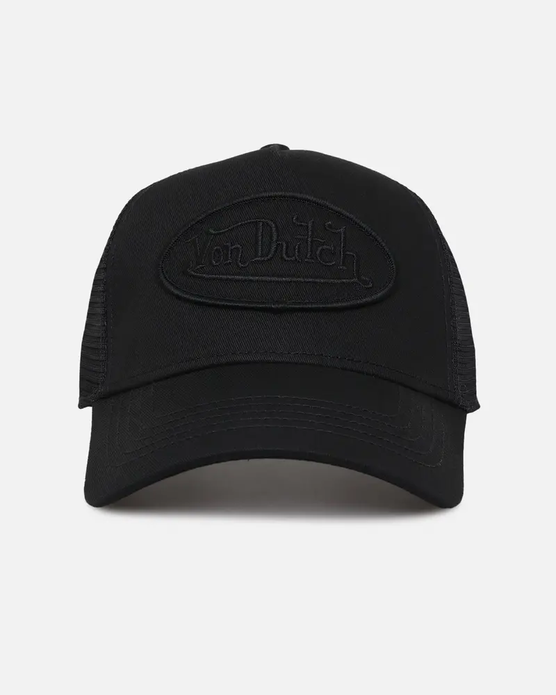 Von Dutch Classic Triple Black Trucker Snapback Black 1
