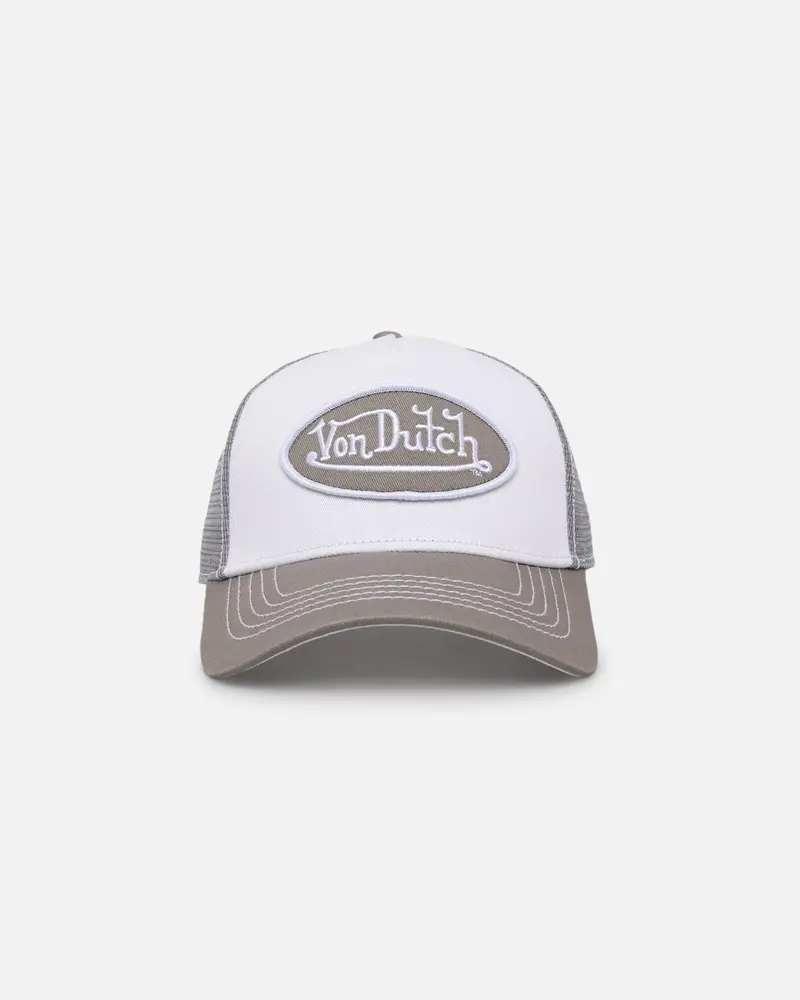Von Dutch Grey & White Trucker Snapback Grey/White 1