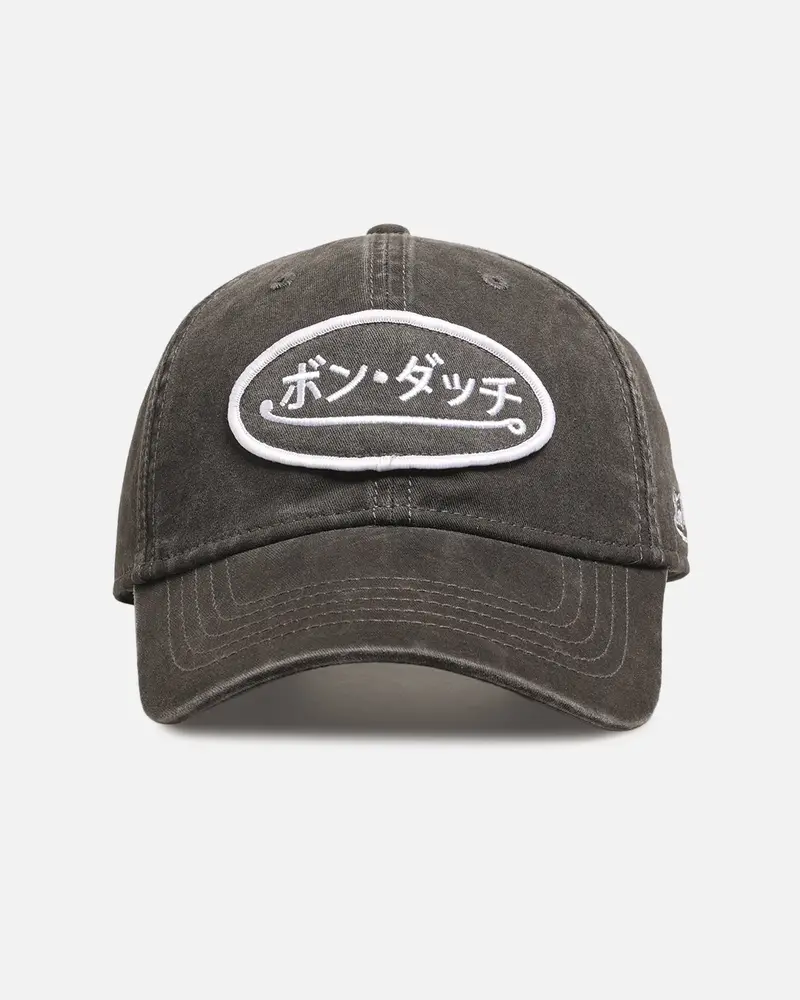 Von Dutch Japanese Script Dad Strapback Cap Washed Black 1