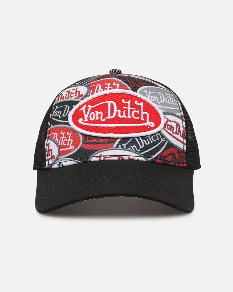 Von Dutch Unisex Trucker Snapback Black/Red 1