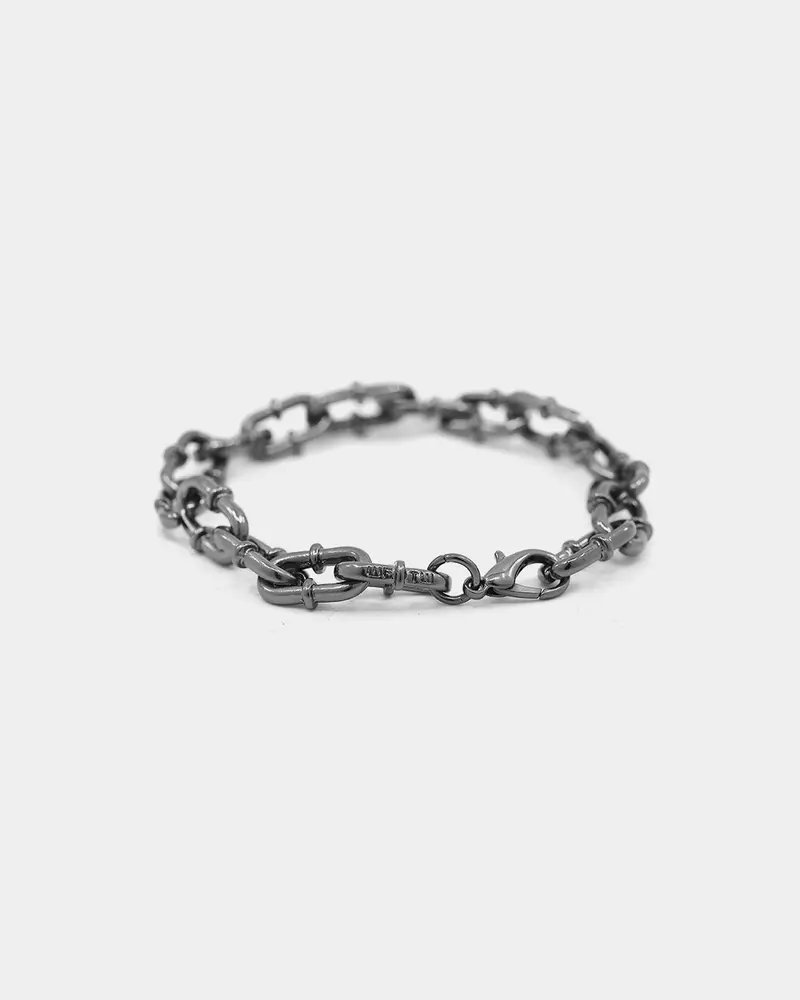 Wild For The Weekend Playing With Fire Chain Bracelet Gunmetal 1