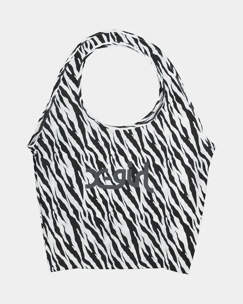 X-Girl Women's Mills Logo Shopper Bag Zebra 1