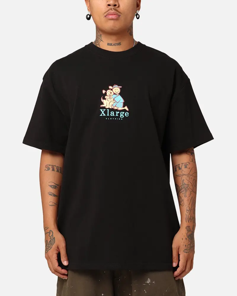 X-Large Best Friends T-Shirt Solid Black 1