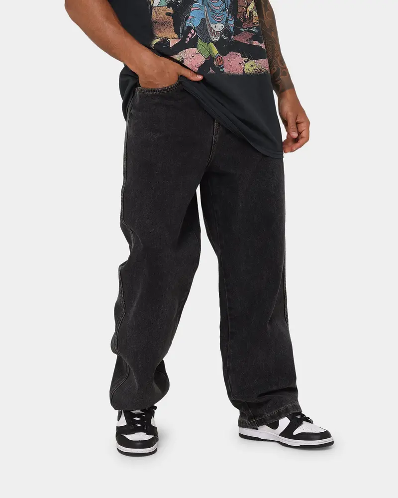 X-Large Bull Denim 91 Pants Washed Black 1