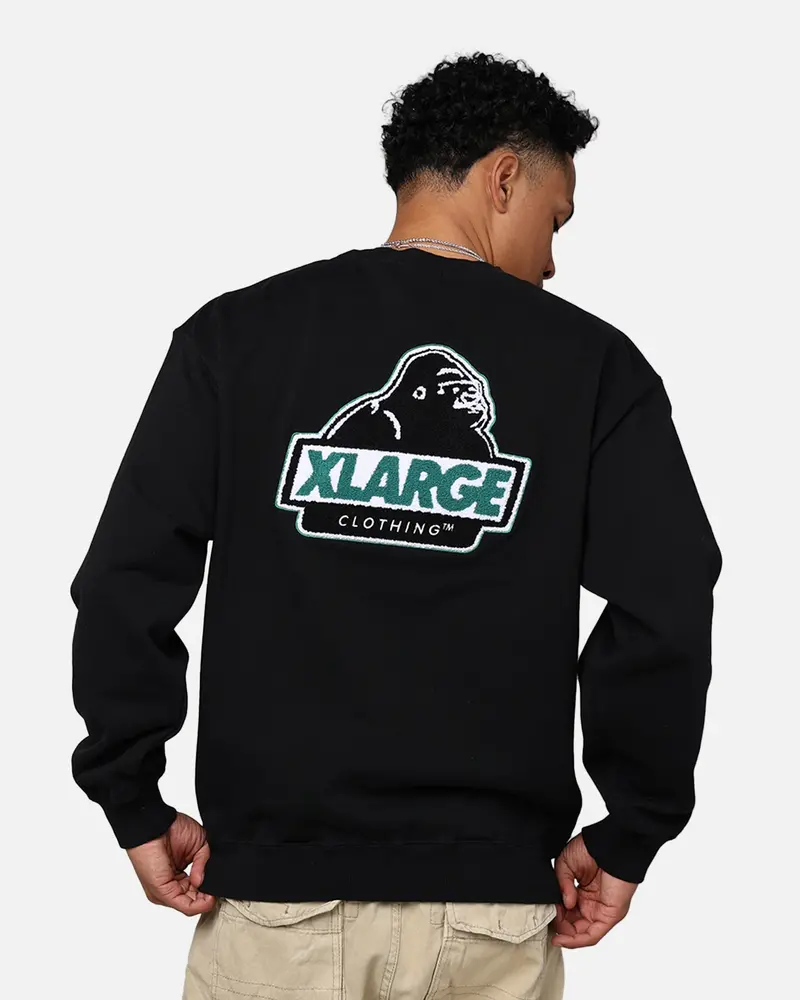 X-Large Chenille Slanted Og Crewneck Black 1