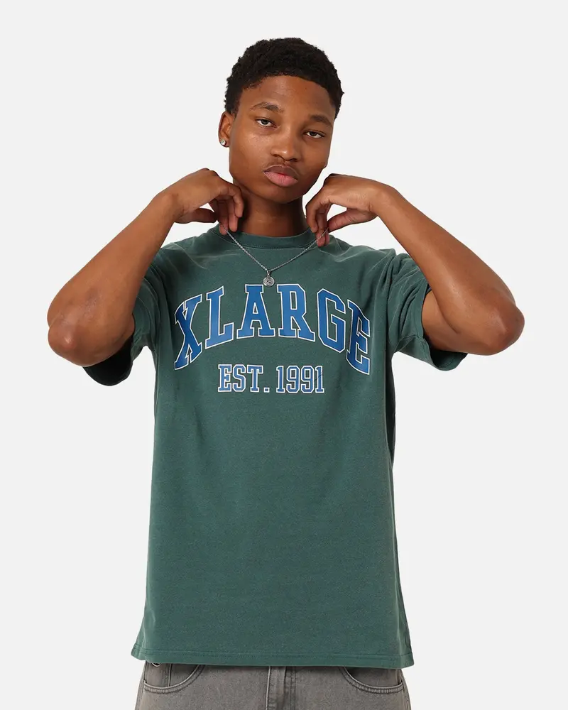 X-Large College T-Shirt Pigment Pine Green 1