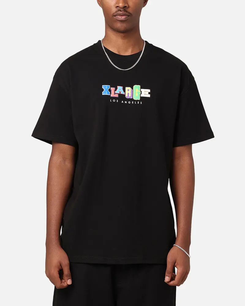 X-Large Colour College Short Sleeve T-Shirt Black 1