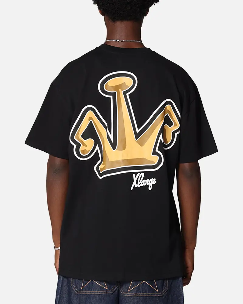 X-Large Folded Crown T-Shirt Solid Black 1