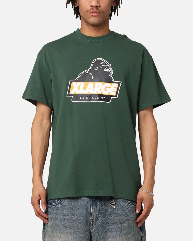 X-Large Slanted T-Shirt Solid Forest 1