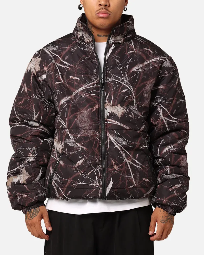 X-Large Wave Dye Puffer Jacket Dark Camo 1