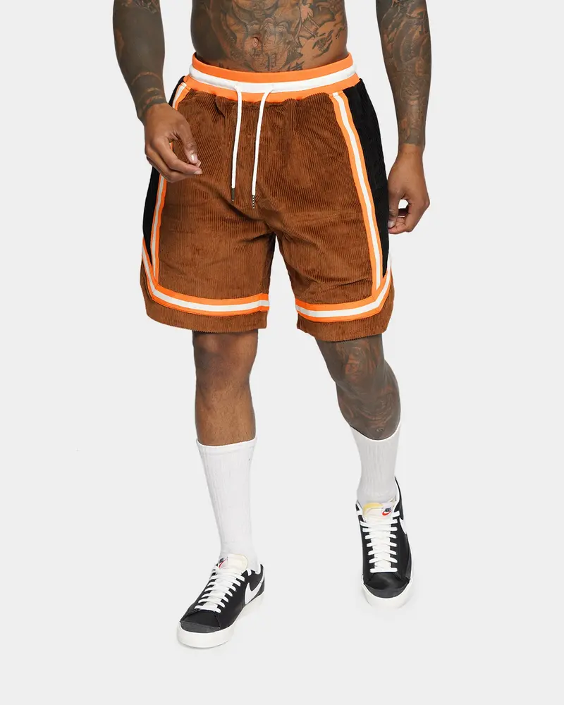Xxiii Arklow Corduroy Basketball Shorts Brown 1