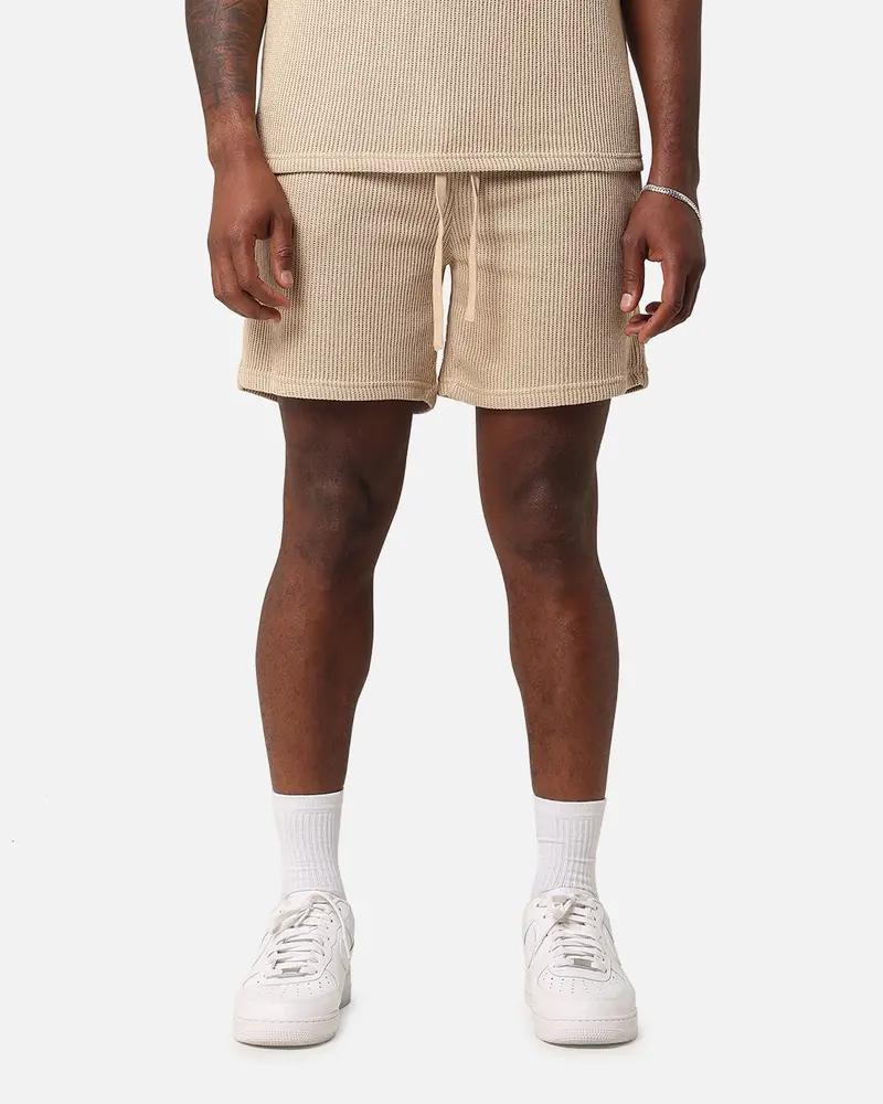 Xxiii Broad Knit Shorts Tan 1