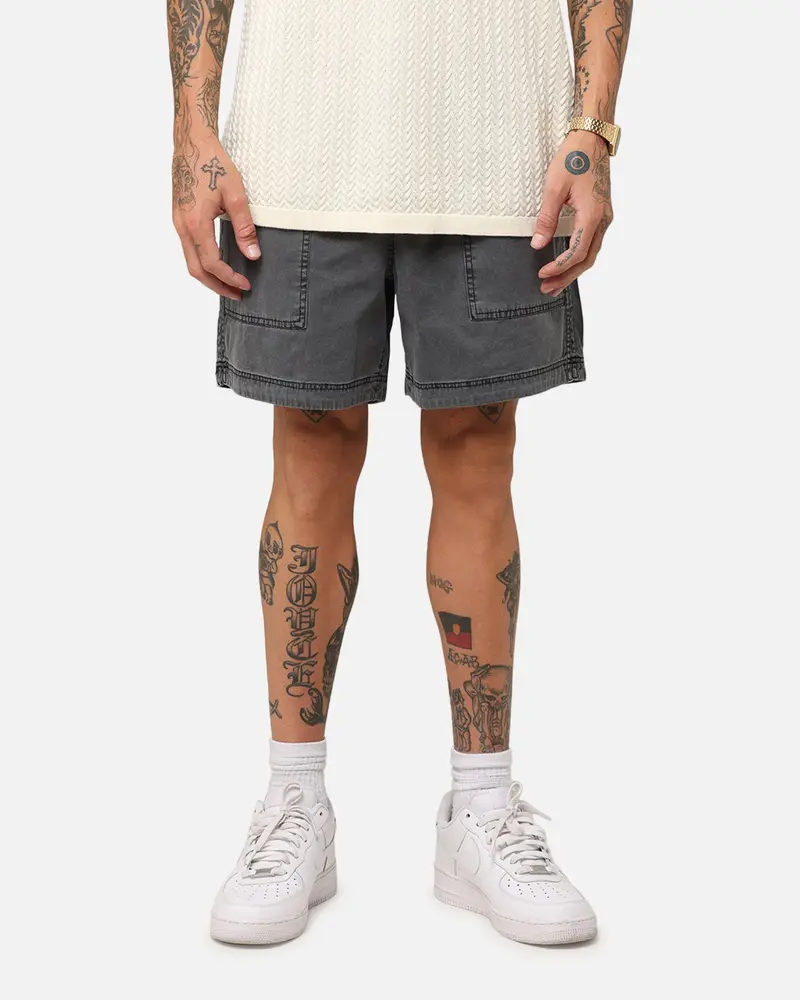 Xxiii Court Shorts Washed Black 1