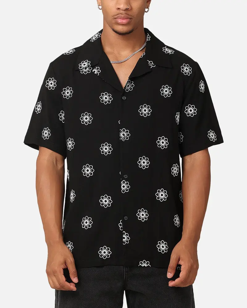 Xxiii Daisy Linen Button Up Shirt Black/White 1