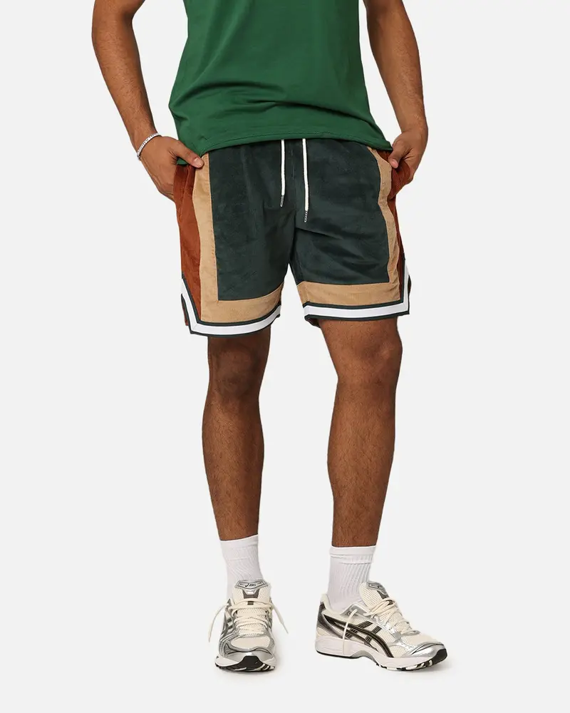 Xxiii Dayton Corduroy Shorts Green/Brown 1