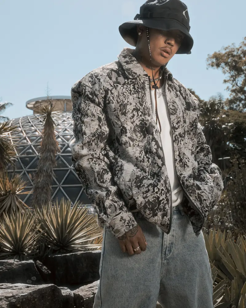 Xxiii Denim Jacquard Jacket Black Denim 1