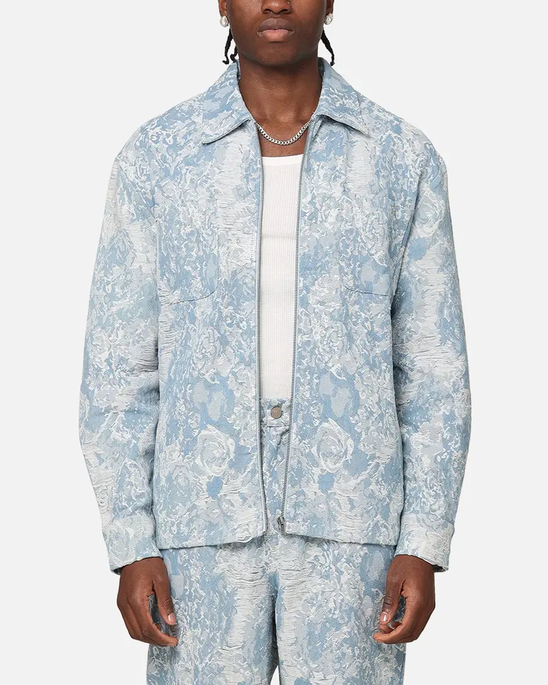 Xxiii Denim Jacquard Jacket Pacific Blue 1