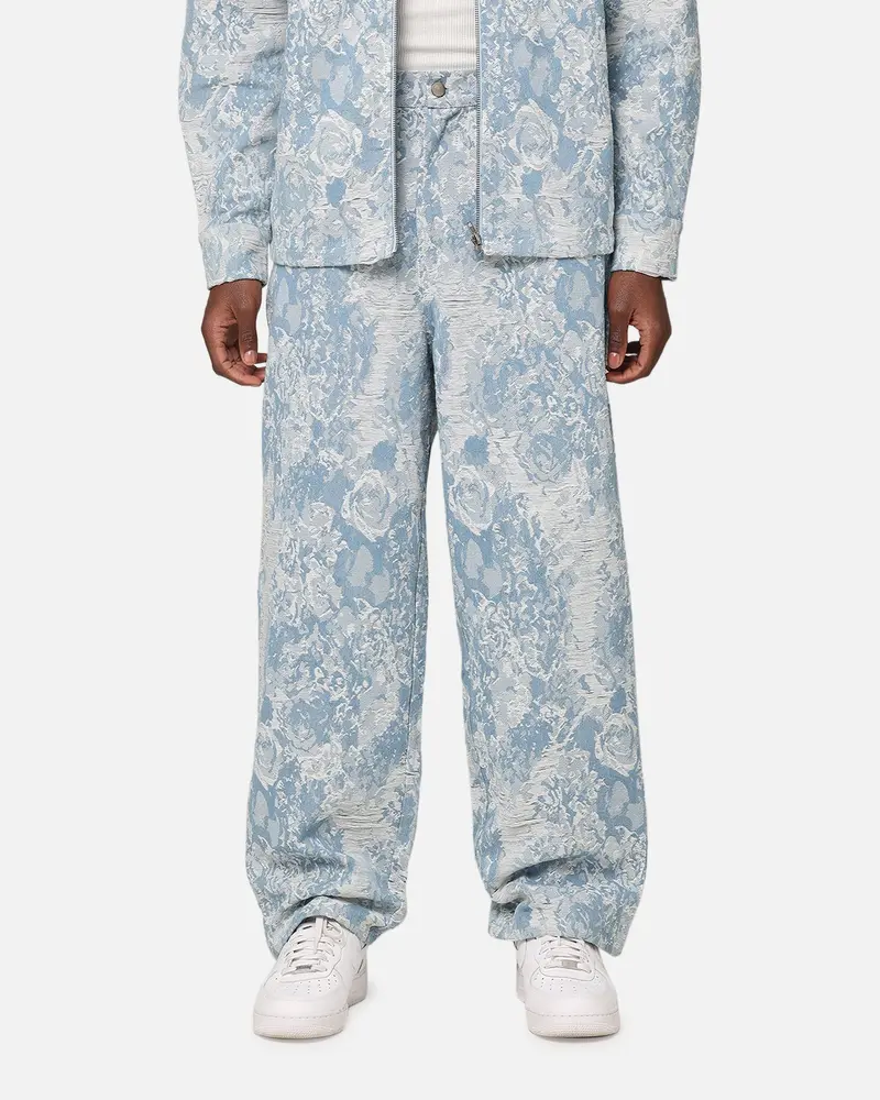 Xxiii Denim Jacquard Jeans Pacific Blue 1