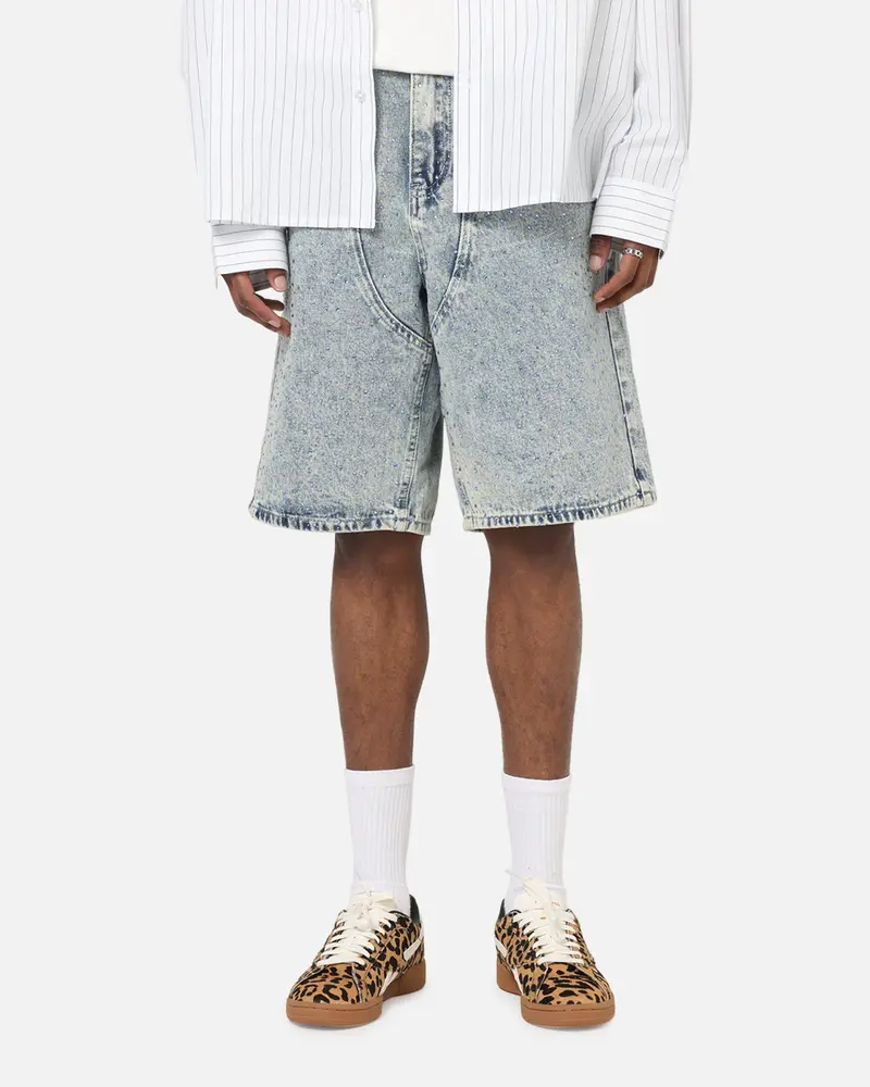 Xxiii Diamond Buckle Back Jorts Blue Stonewash 1