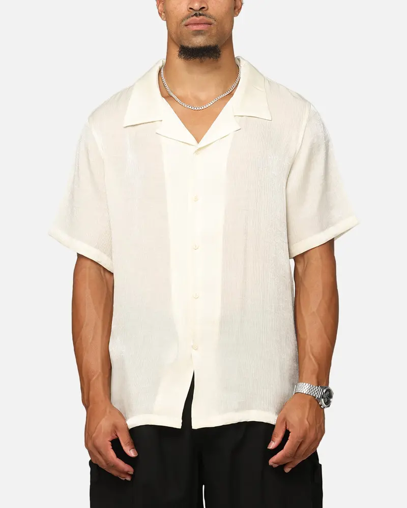 Xxiii Diamond Button Up Shirt Off White 1
