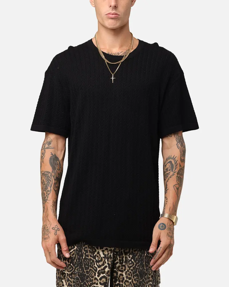 Xxiii Hampton Knit T-Shirt Black 1