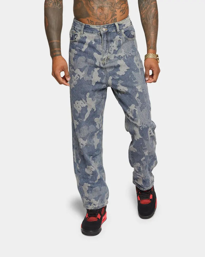 Xxiii Jovany Print Jeans Blue Camo 1