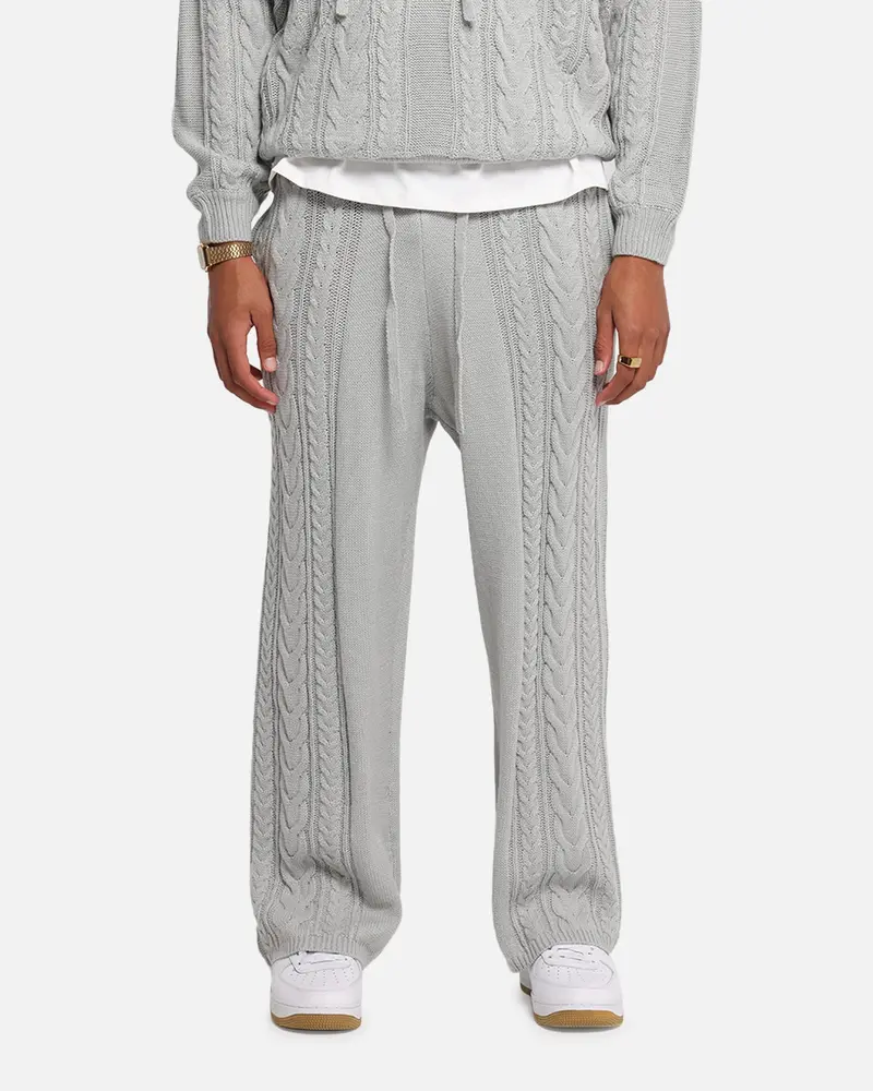 Xxiii Lakes Knitted Pants Grey 1
