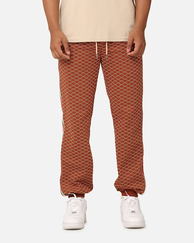 Xxiii Luxe Printed Pants Brown 1