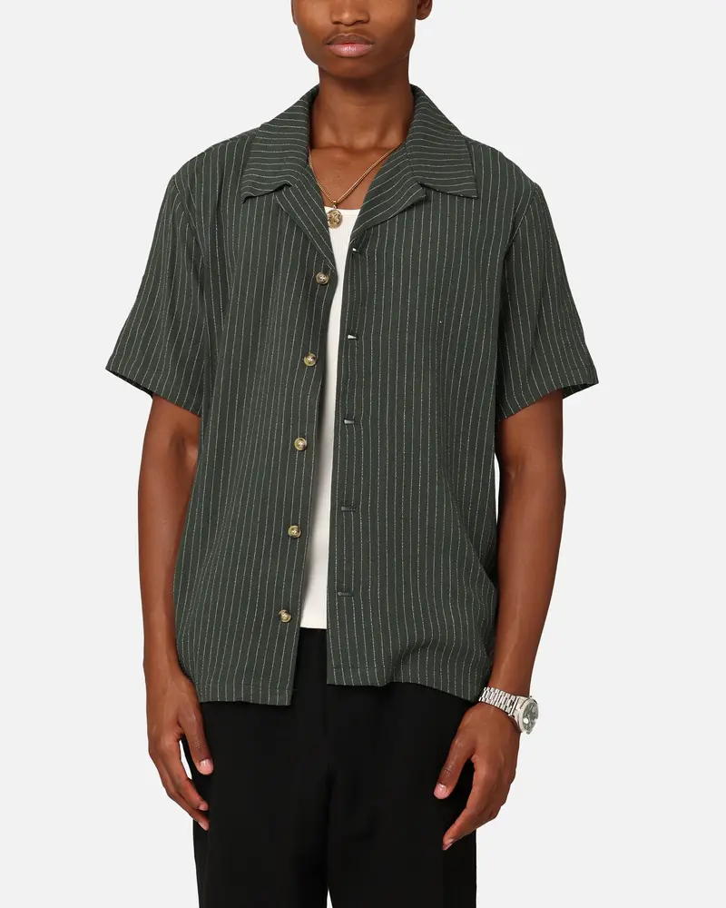 Xxiii Nicholas Button Up Shirt Green/White 1