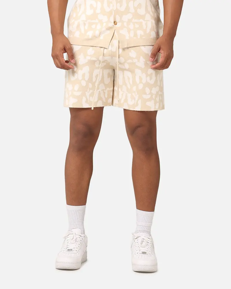 Xxiii Puzzle Knit Shorts Beige/Off White 1