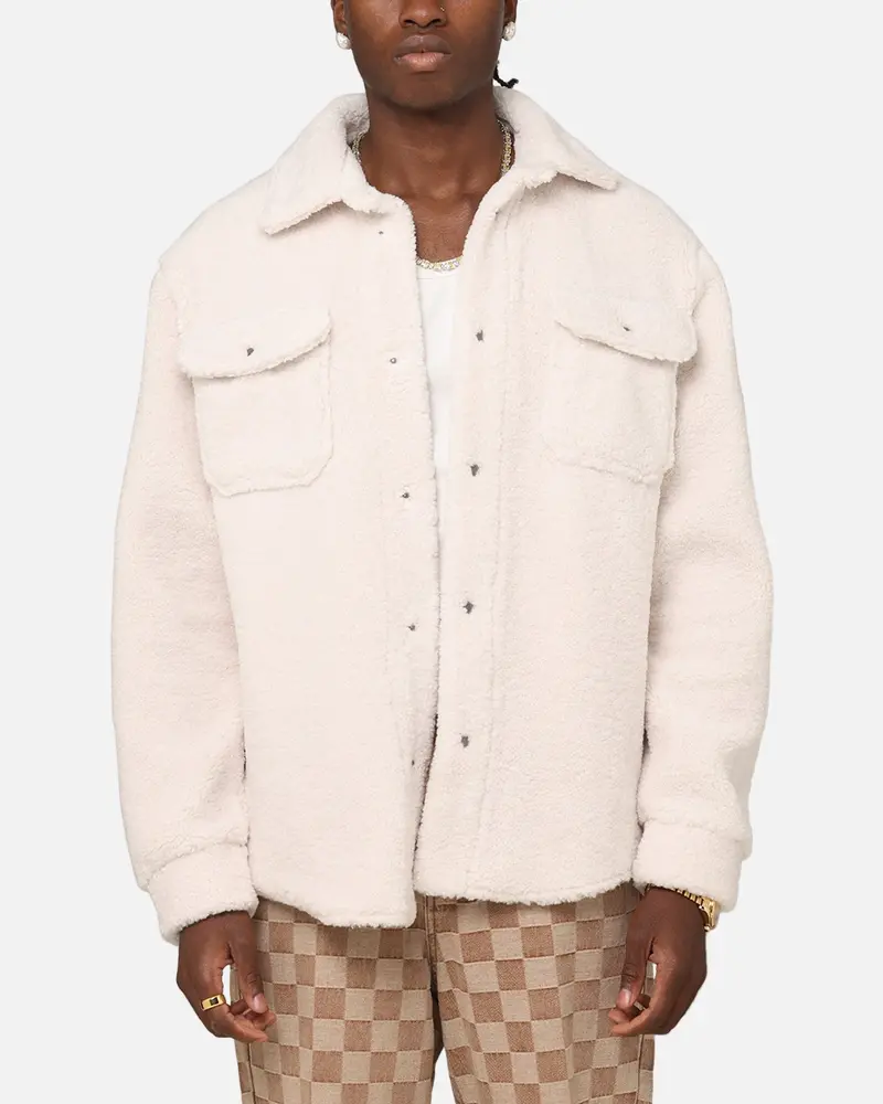 Xxiii Shearling Fur Jacket Cream 1