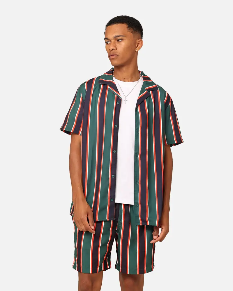 Xxiii Steven Stripe Button Up Shirt Multi/Black 1