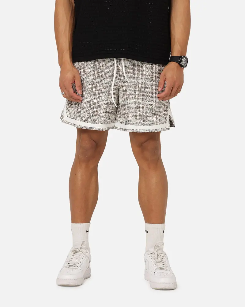 Xxiii Textured Ball Shorts Brown/Cream 1