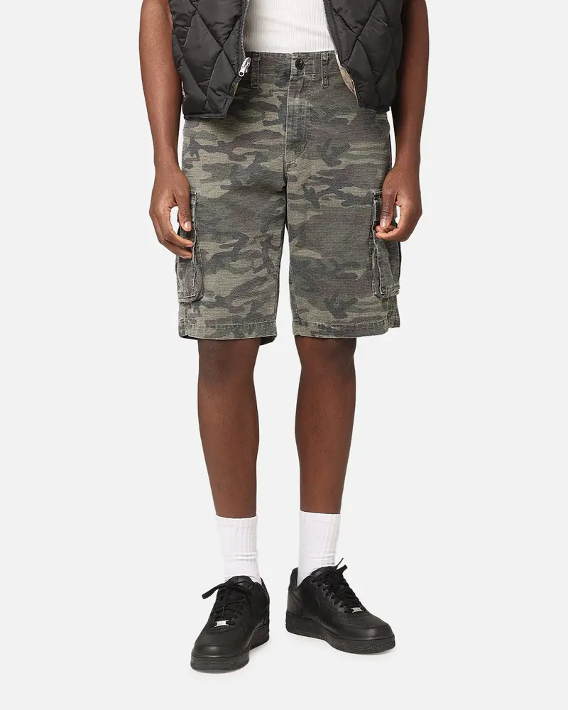 Xxiii Torrent Cargo Shorts Washed Green Camo 1