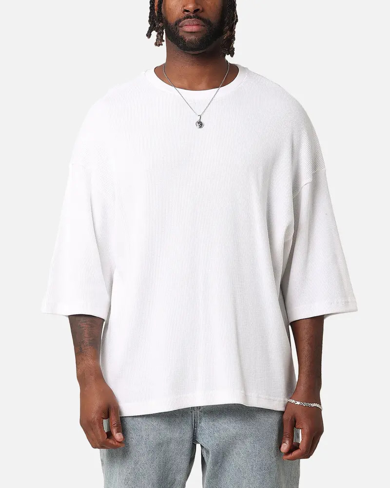 Xxiii Waffle Midsleeve T-Shirt White 1