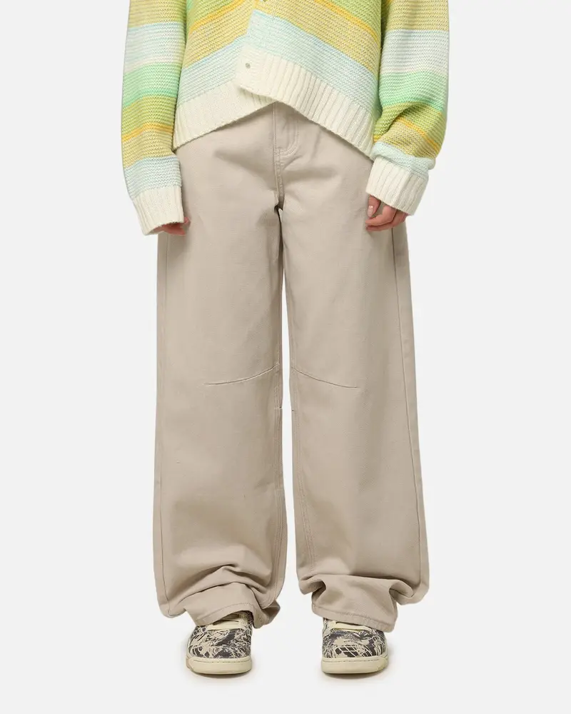 Xxiii Women's Buckle Baggy Jeans Sand 1