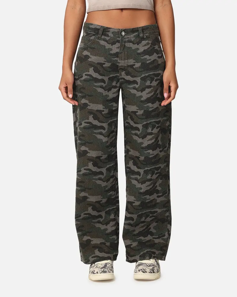 Xxiii Women's Camo Wide Leg Jeans Camo 1
