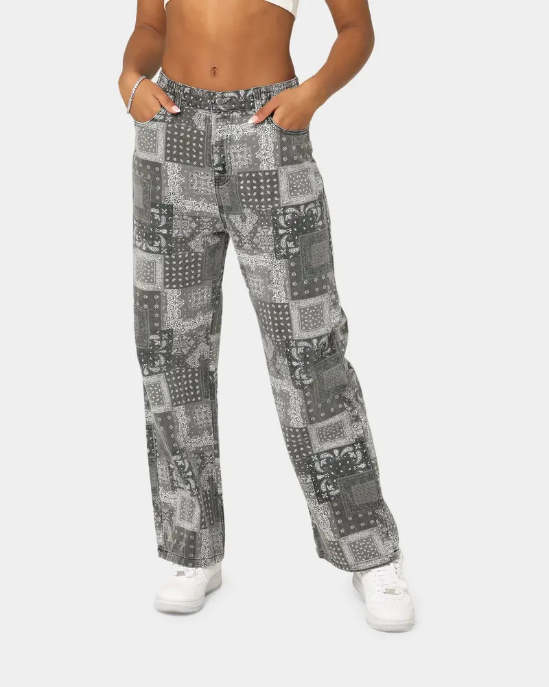 Xxiii Women's Haimi Paisley Jeans Black 1