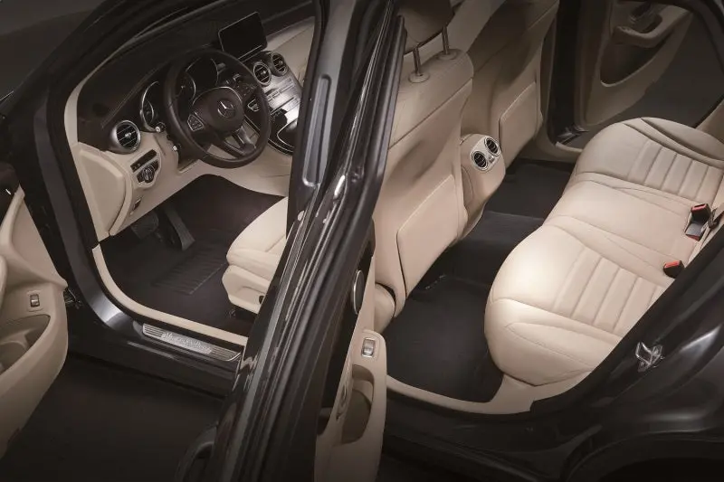 3D Maxpider Elegant Floor Liners — Black, Trim-To-Fit Design, R1/R2/R3 Rows, For 2014–2019 Toyota Highlander 1