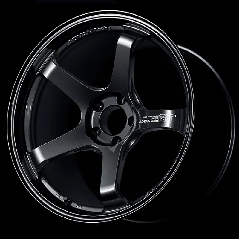 Advan Gt Beyond Racing Wheel – 19X8.5", +45 Offset, 5X114.3 Bolt Pattern, Titanium Black Finish 1