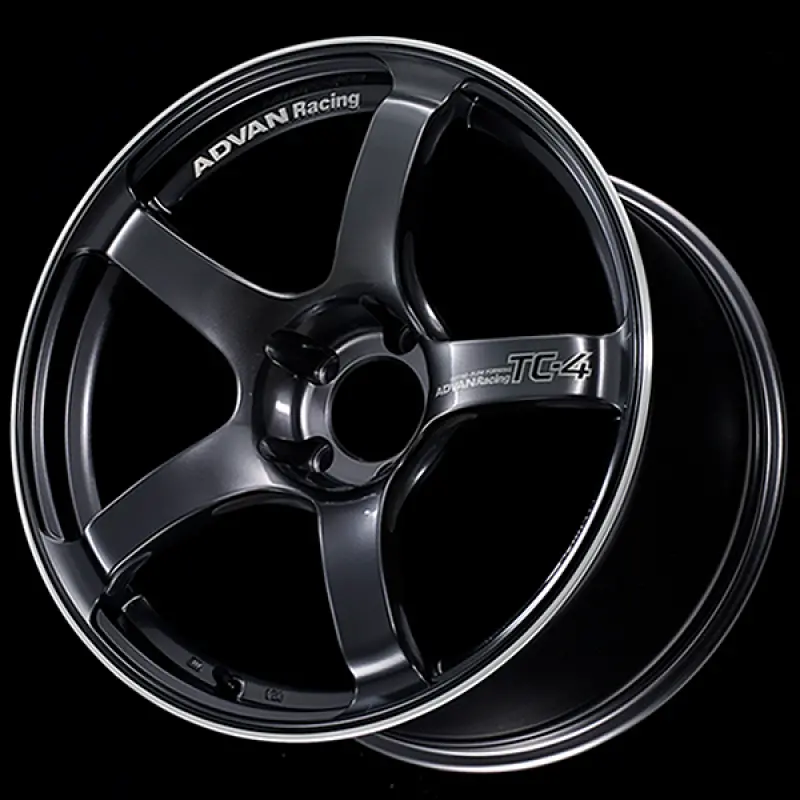 Advan Tc4 17X8.0 +45 5X100 Gunmetallic Racing Wheel With Center Ring 1