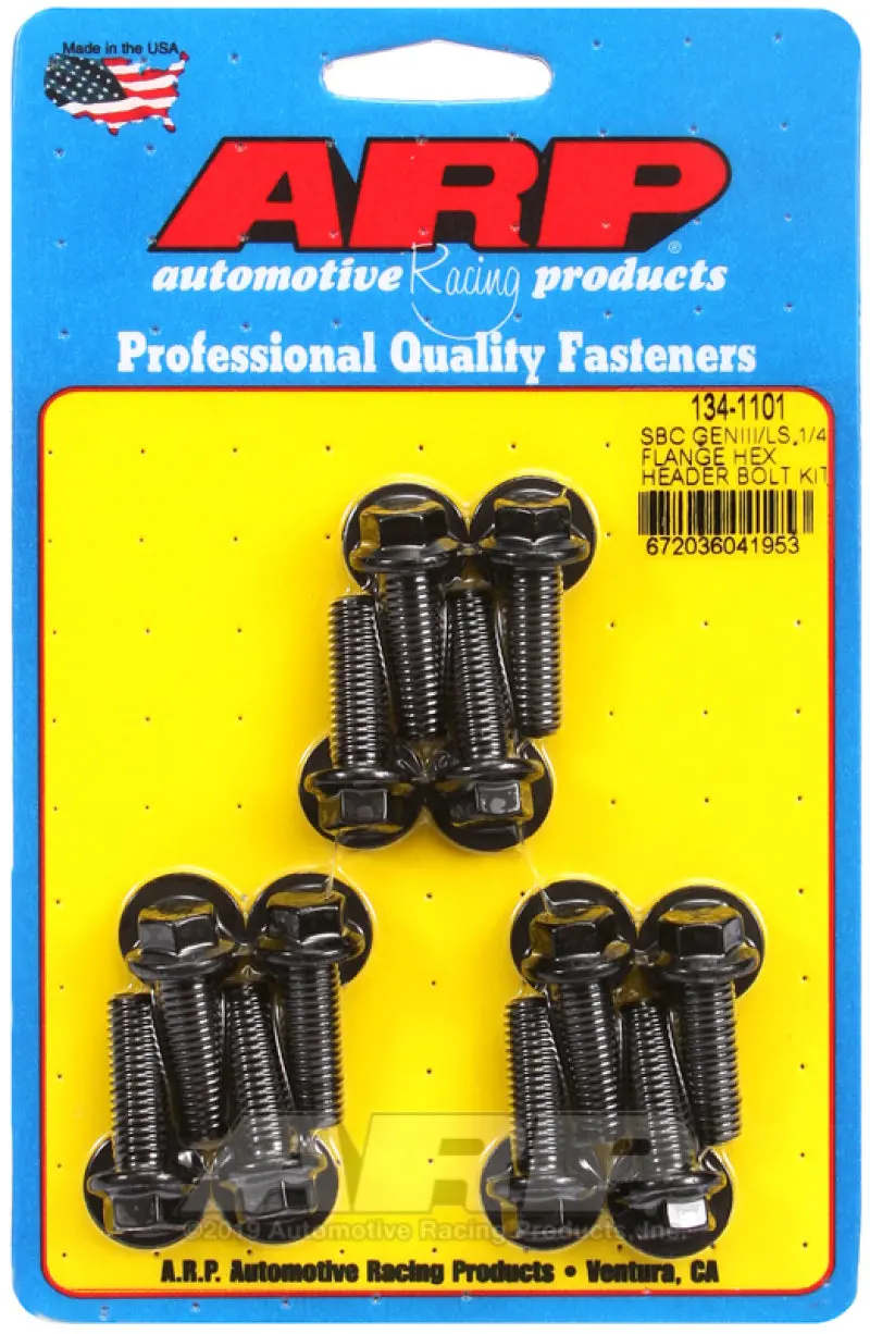 Arp Ls-Series Flange Hex Header Bolt Kit – 1/4" Fasteners For Chevrolet Ls Engine Applications 1