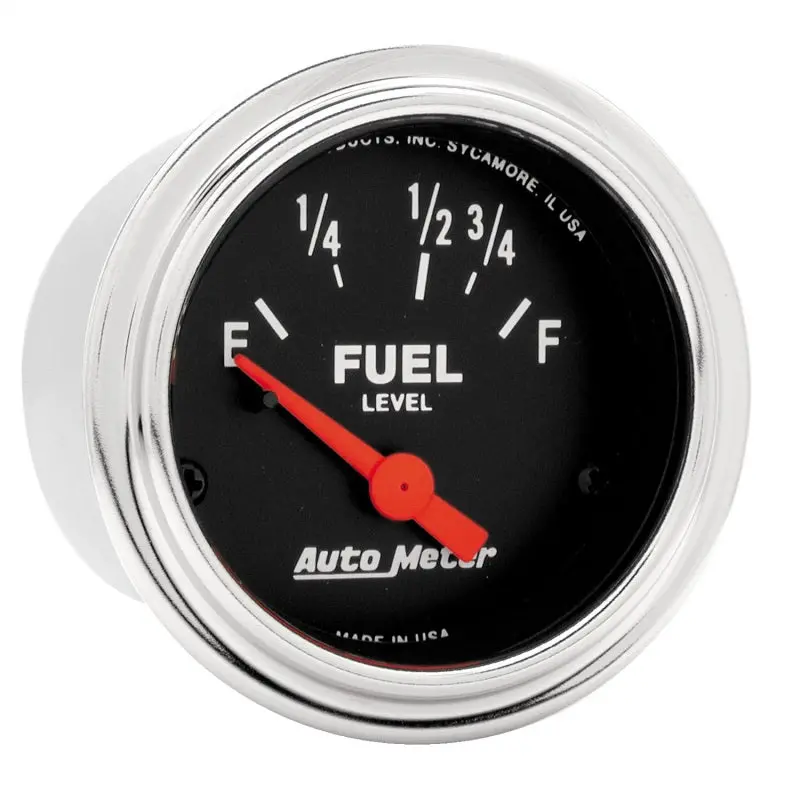 Autometer Chrome 52Mm Short-Sweep Electric Fuel Level Gauge 1