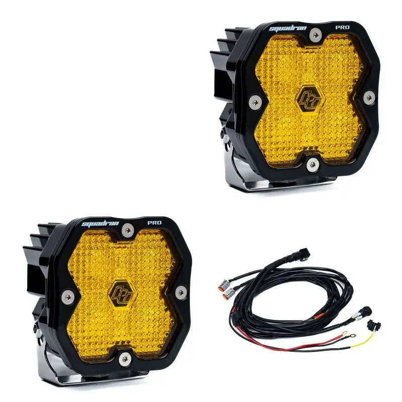 Baja Designs Squadron 2.0 Pro Amber Led Work And Scene Lighting Kit (Pair) 1