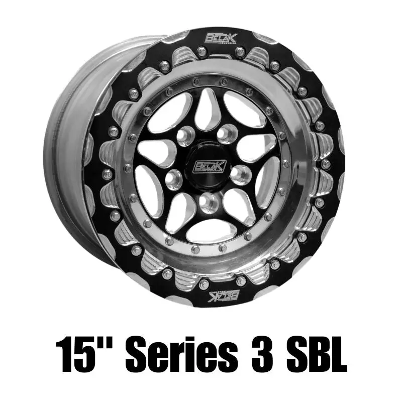Belak Series 3 Single Beadlock Wheel — 15X9", 6" Backspace, 5X114.3, High Pad Offset 1