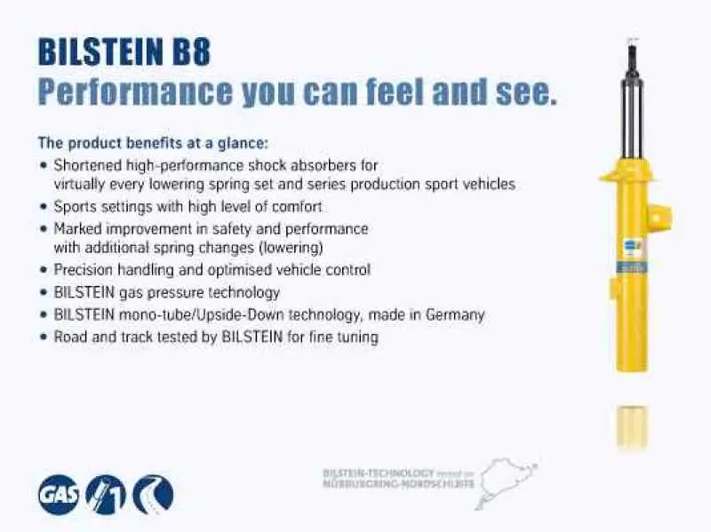 Bilstein B8 Rear Shock Absorber – Precision Fit For 2010 Mercedes-Benz C250 Base Model 1