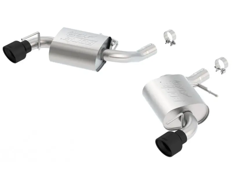 Borla Atak Rear-Section Exhaust For 2016 Chevrolet Camaro Ss 6.2L V8 – Ceramic Black Coating, No Npp Valves 1